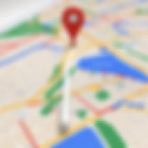 User interface of Google Maps showcasing detailed navigation features