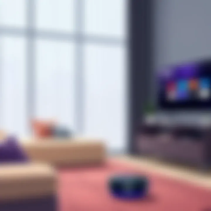 The Roku Smart Speaker in a modern living room setup