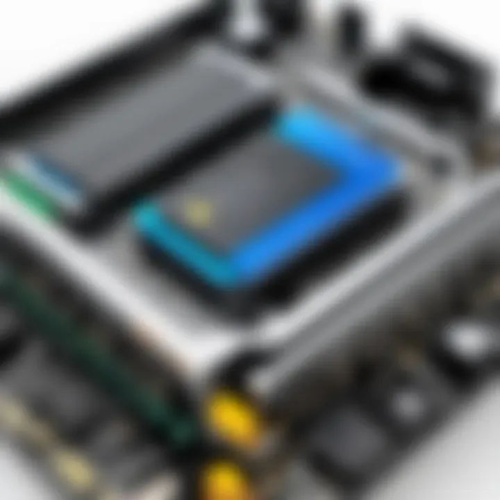 Diagram illustrating the integration of riser cards in a computer system