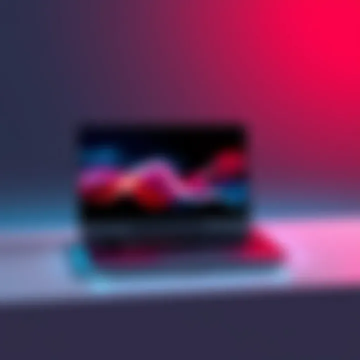 High Refresh Rate Display Technology Display of gaming laptop demonstrating high refresh rate