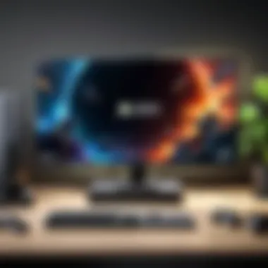 Ideal Gaming Setup with Xbox One X Monitor Setup of an ideal gaming environment with an Xbox One X monitor