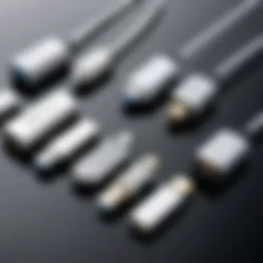 Comparison chart of USB connectors