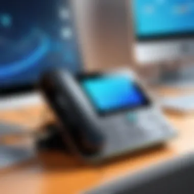 Illustration of the technology behind VoIP communication