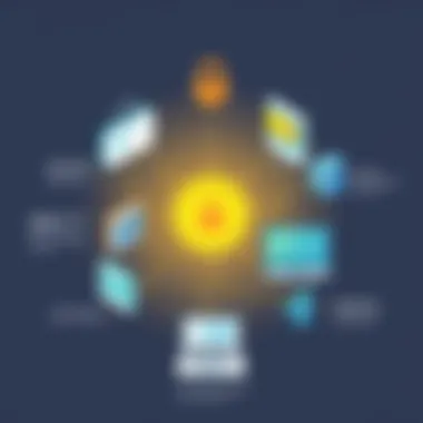 Infographic showcasing applications of VPN spoofers in cybersecurity