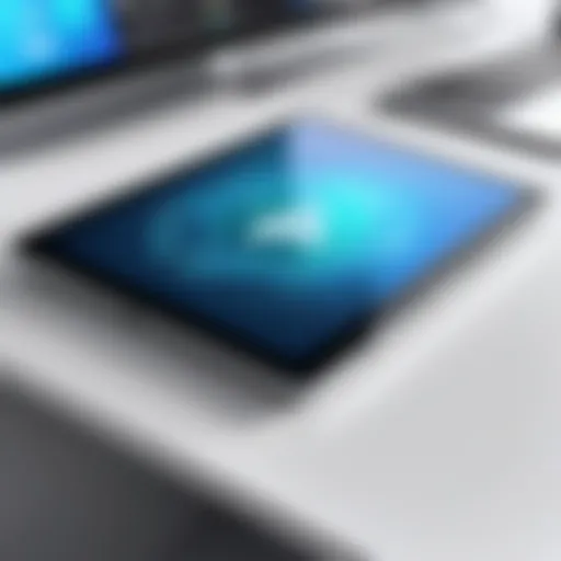 Sleek design of a Wi-Fi only tablet against a modern workspace