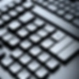 A sleek wireless programmable keyboard showcasing innovative design