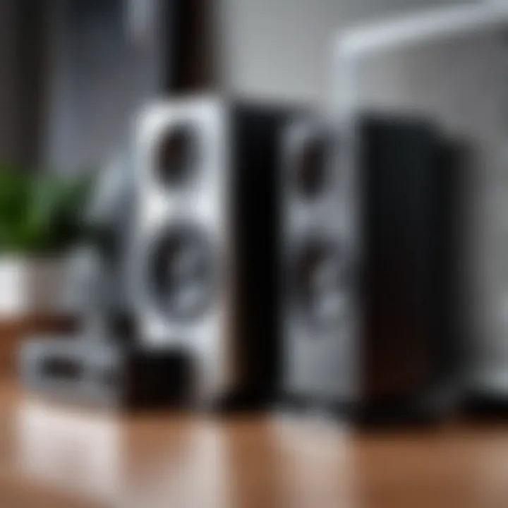 Wireless Rear Speaker Adapter in a Home Audio Setup