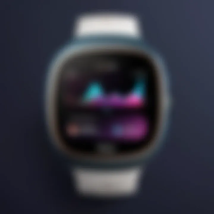 Display features of Fitbit Sense highlighting its interface