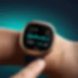 Fitbit Sense showcasing its sensor technology