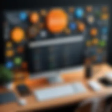 E-Commerce Solutions for IT Professionals A diagram depicting GoDaddy's e-commerce tools and features.