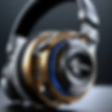 Intricate Driver Design for Enhanced Bass Performance Close-up of a high-end headphone driver showcasing its intricate design