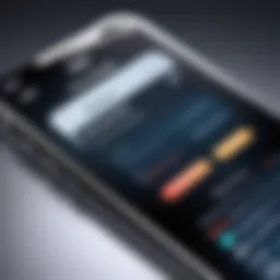 Close-up of an iPhone screen showing suspicious notifications