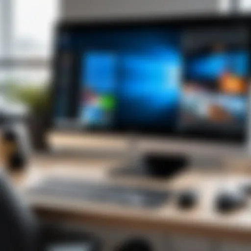 Webcam setup in a home office