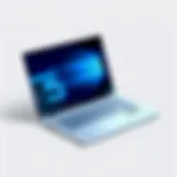 Sleek design of the HP Pavilion Business Laptop showcasing its aesthetics