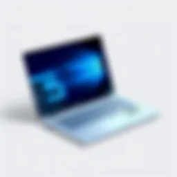 Sleek design of the HP Pavilion Business Laptop showcasing its aesthetics