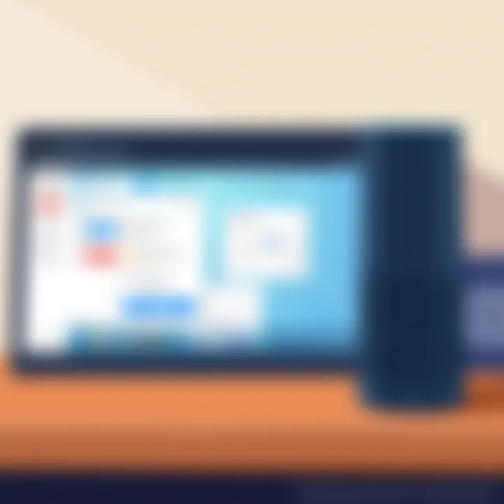 Amazon Alexa device displaying voice command feature