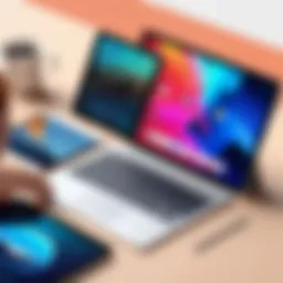 Comparison of iPad and laptop design elements
