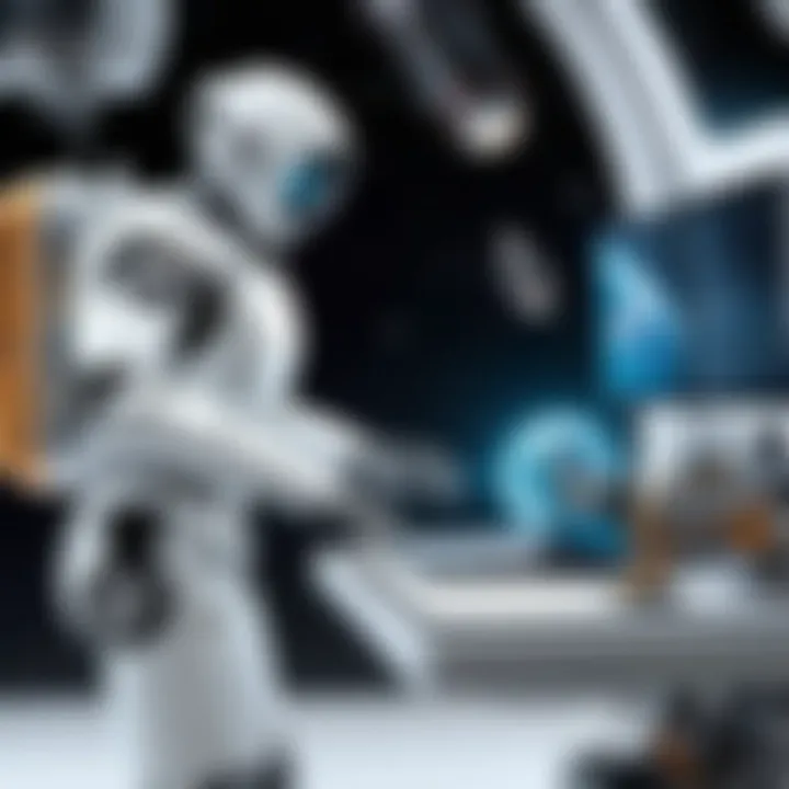Robots conducting scientific research in space