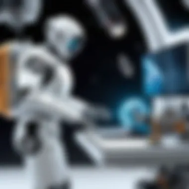 Robots Facilitating Scientific Research in Space Robots conducting scientific research in space