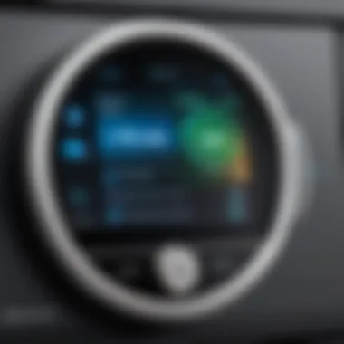 Close-up of Kwikset Touchscreen interface