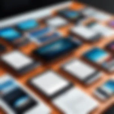 A selection of e-readers displayed on a modern desk
