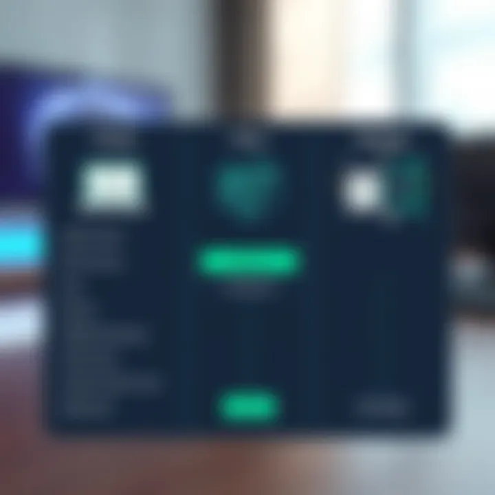 Comparison chart of Legionbox pricing structures