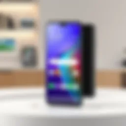 Showcasing the sleek design of the LG ThinQ Phone