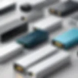 Illustration of different modem types