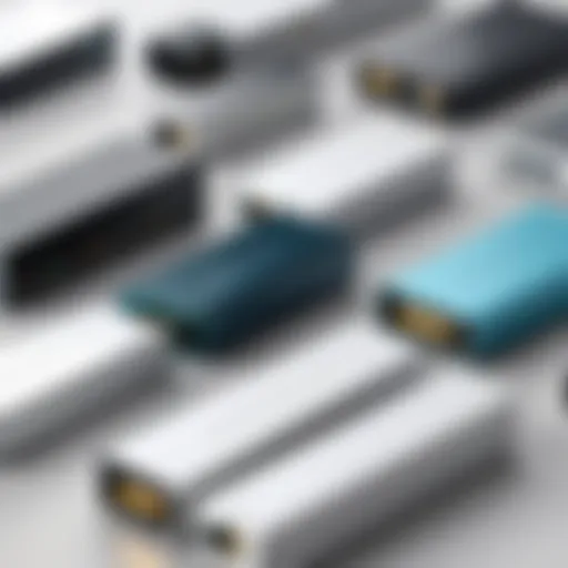 Illustration of different modem types