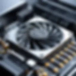 High-performance graphic card showcasing advanced cooling technology