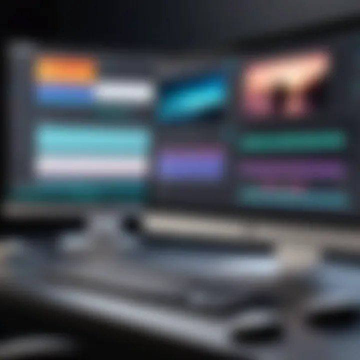 A modern video editing software interface showcasing intuitive design