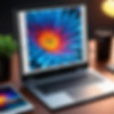 Superior Display for Enhanced Photo Editing High-resolution display showcasing vibrant color accuracy for photo editing
