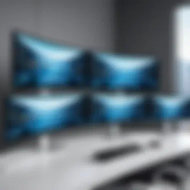 Effective Workspace Management with Curved Displays Comparison of workspace management techniques with dual monitors
