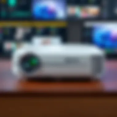 Sleek Design of the Optoma HD39 Projector Optoma HD39 projector showcasing its sleek design