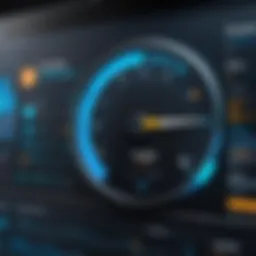 Dashboard of a PC protection software showcasing real-time security analytics