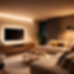 Philips Smart WiFi LED Bulb Wiz in a modern living room setting