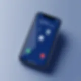 An iPhone displaying a call recording app interface