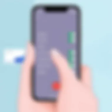 A user navigating settings on an iPhone for call recording