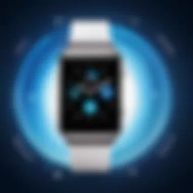 App Integration with Samsung Smartwatch Samsung smartwatch paired with a smartphone showcasing app integration