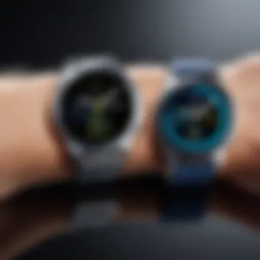 Group comparison of Samsung watches with other brand models