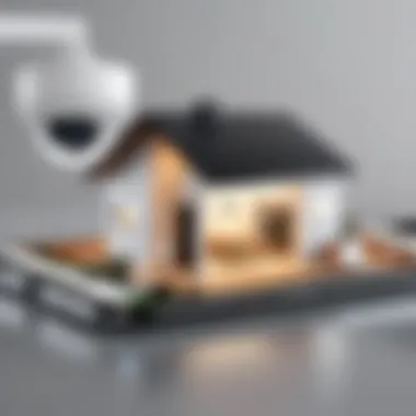 Diagram illustrating connection between security camera and Apple Home