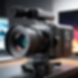 High-quality streaming setup with a professional camera