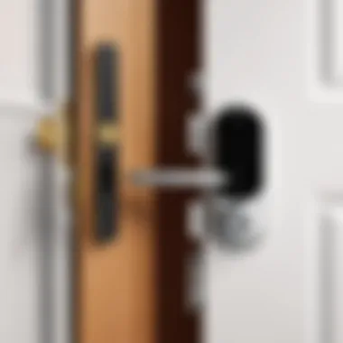 Installation of a smartkey door lock in a residential setting