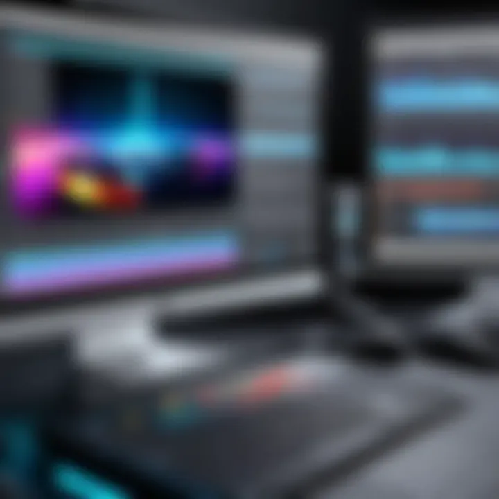 High-resolution video editing interface showcasing advanced tools