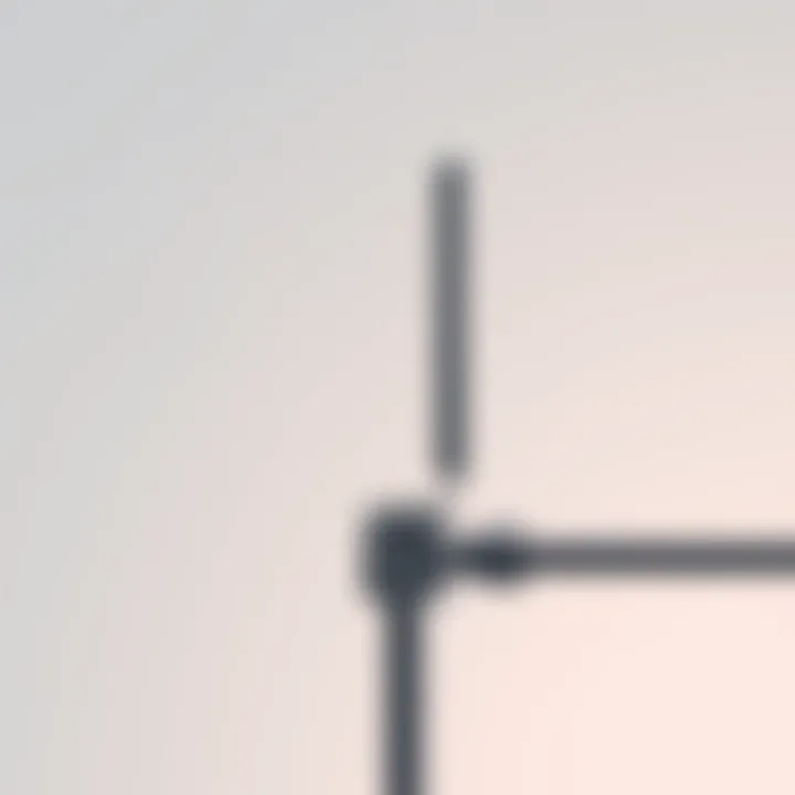 Close-up view of a sleek, modern TV antenna design