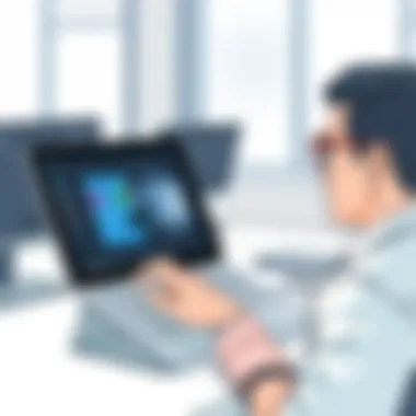 Surface 13.5 in Action: A Professional's Tool User utilizing Surface 13.5 in a professional setting