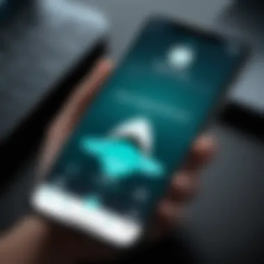 Intuitive Interface of Surfshark VPN for iOS User-friendly interface of Surfshark VPN on iOS