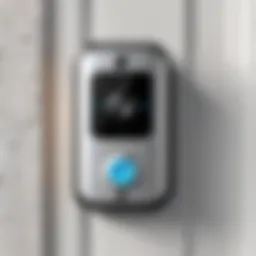 Elegant surveillance doorbell mounted at the entrance