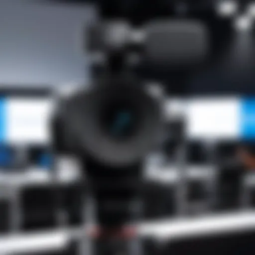 High-quality conference camera setup for professional use