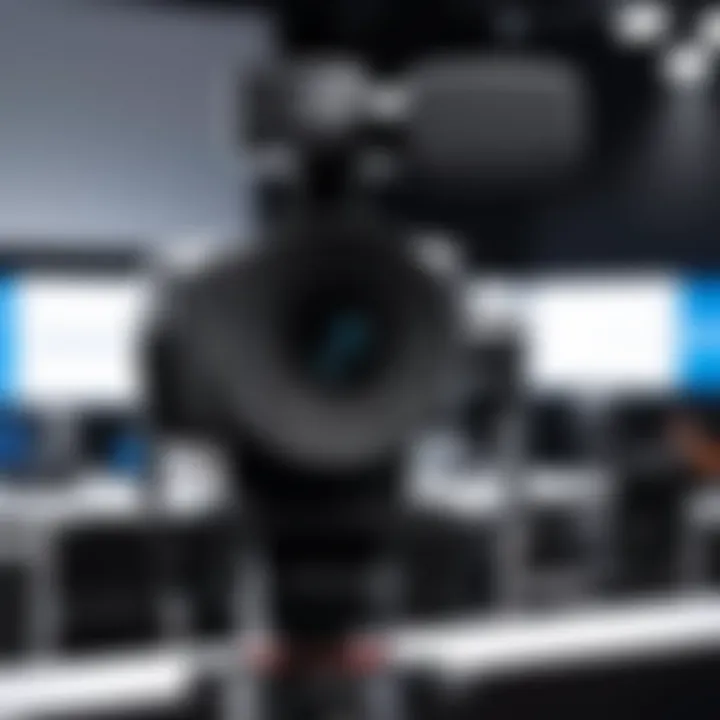 High-quality conference camera setup for professional use